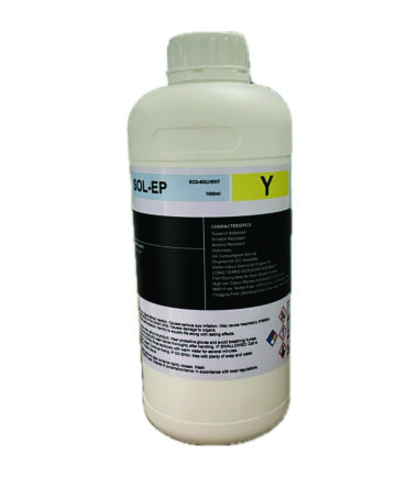 ECO Solvent Odourless Compatible Yellow Ink 1lt